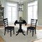 International Concepts 42 in. Dual Drop Leaf Table with 2 Ladder Back Dining Chairs - 3 Piece Dining Set K46-42DP-C617P - alternate 5